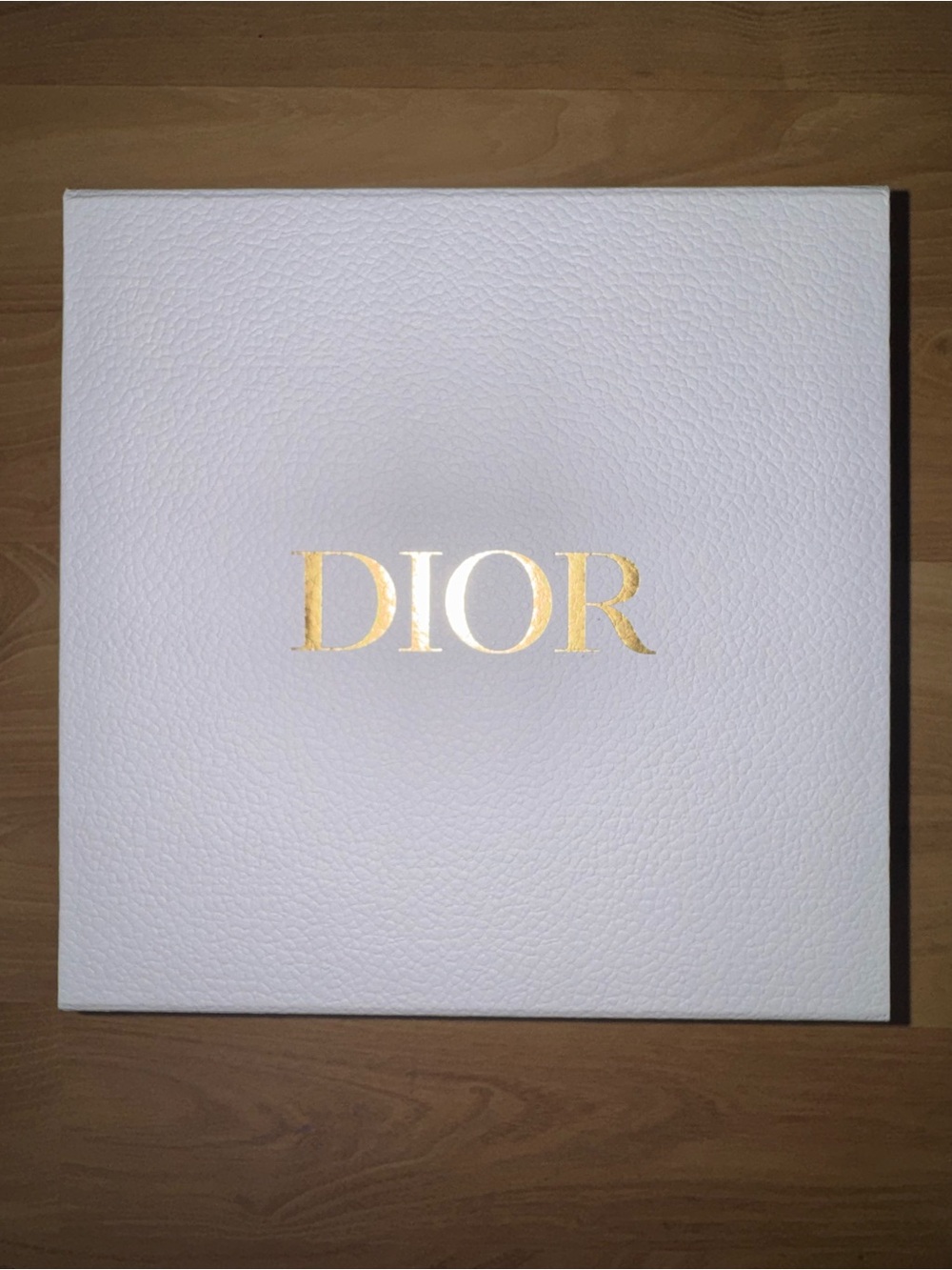 Dior White Box with Gold Lettering